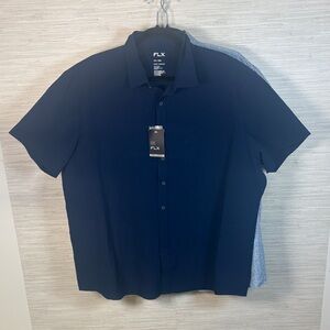 Bundle of 3 FLX Men's Classic Button Down Shirt
